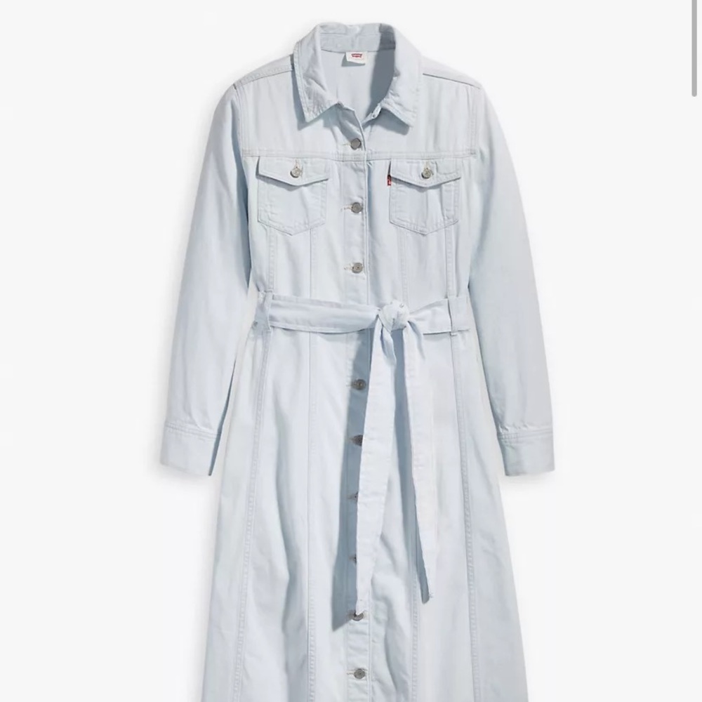 Levi’s Reed denim button front dress Small